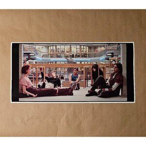 The Breakfast Club Movie Scene Poster 12" X 24" Eighties Library High School